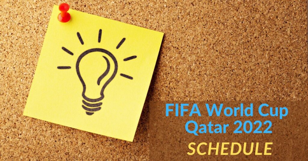 FIFA world cup 2022 schedule